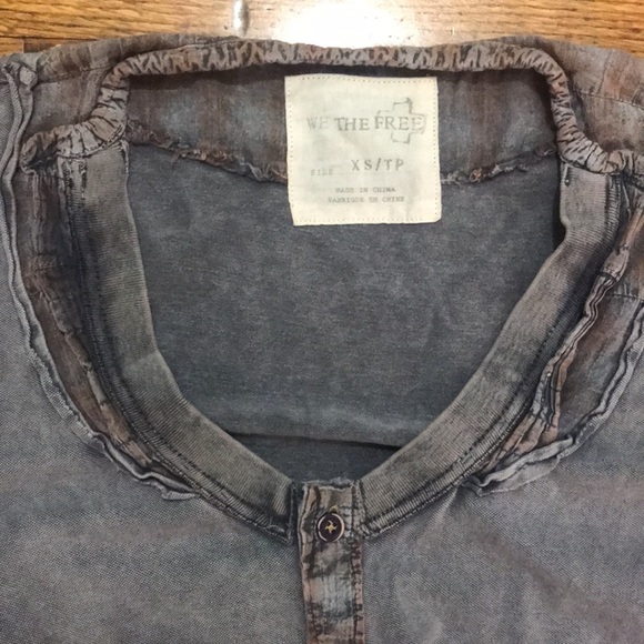 Free People Blue-Grey Mineral Wash Rope Tie Dress XS - Picture 5 of 7